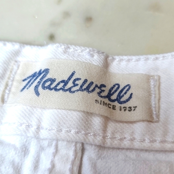 Madewell high waist cuffed white shorts Size 28 - Picture 3 of 15